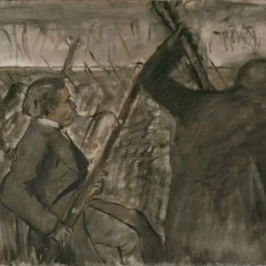 Edgar Degas Musicians in the Orchestra Portrait of Desire Dihau Poster 1869 Wall Art Painting