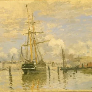 Claude Monet The Seine at Rouen Poster 1872 Wall Art Painting