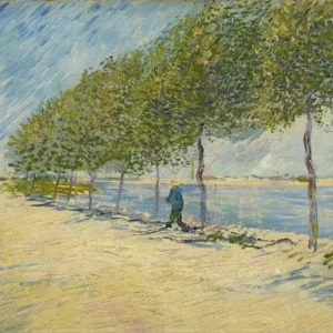 Vincent van Gogh By the Seine Poster 1887 Wall Art Painting