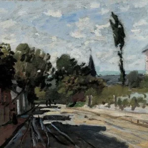 Claude Monet Village Street Poster 1866 Wall Art Painting