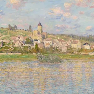 Claude Monet Vetheuil Evening Poster 1901 Wall Art Painting