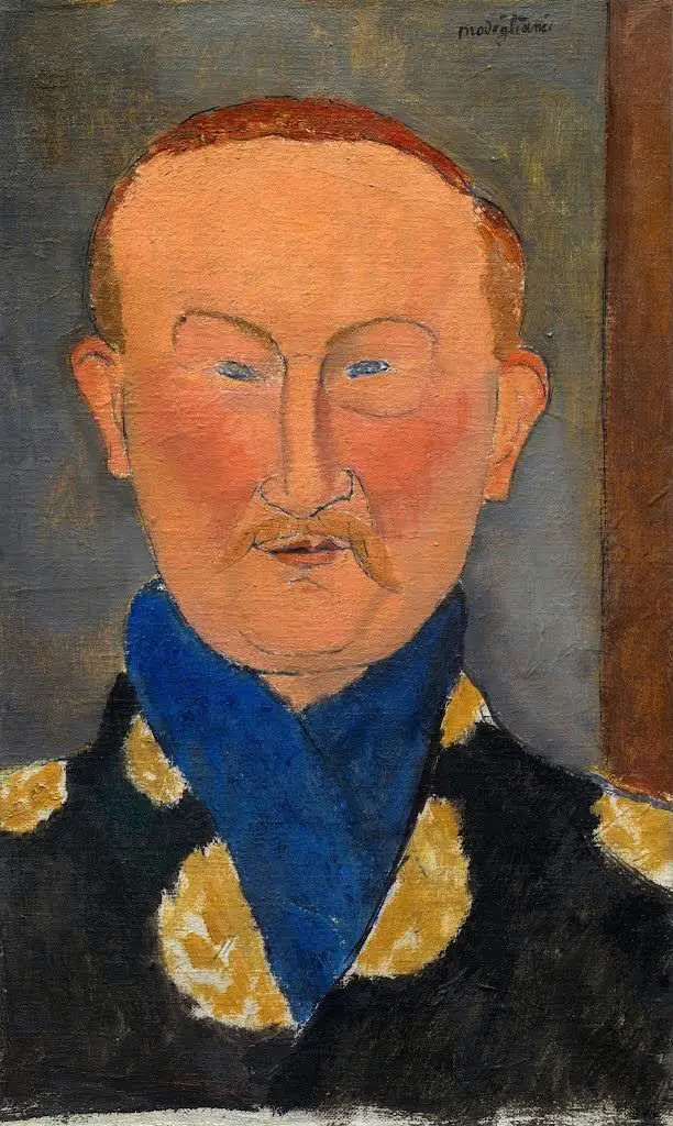 Amedeo Modigliani Leon Bakst Poster 1913 V2 Wall Art Painting