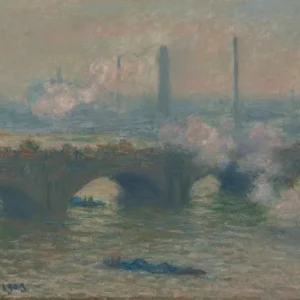 Claude Monet Waterloo Bridge Gray Day Poster 1903 Wall Art Painting