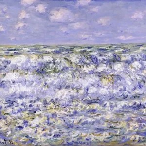 Claude Monet Waves Breaking Poster 1881 Wall Art Painting