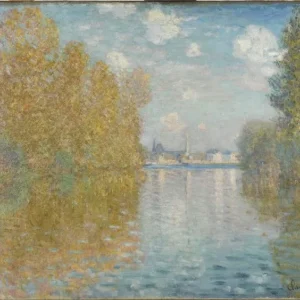 Claude Monet Autumn Effect at Argenteuil Poster 1873 Wall Art Painting