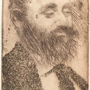 Edgar Degas Alphonse Hirsch Poster 1880 Wall Art Painting