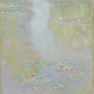 Claude Monet Water Lilies 1916 Blue Poster 1916 Wall Art Painting