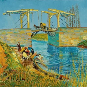 Vincent van Gogh Bridge at Arles Pont de Langlois Poster 1888 Wall Art Painting