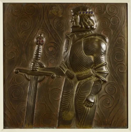 Gustav Klimt Knight Georg Poster 1902 Wall Art Golden Painting