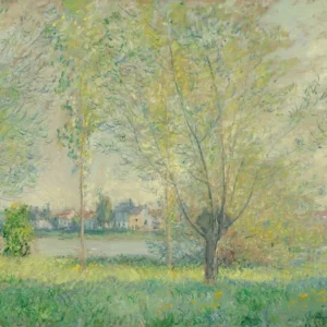 Claude Monet The Willows Poster 1880 Wall Art Painting