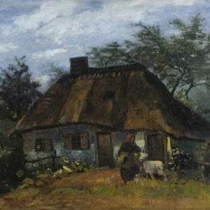 Vincent van Gogh Farmhouse in Nuenen Poster 1885 Wall Art Painting