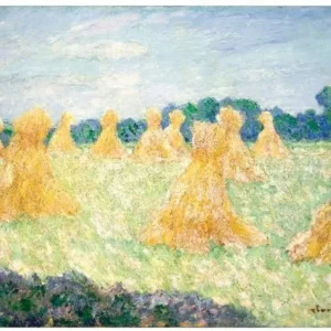 Claude Monet The Young Ladies of Giverny Sun Effect Poster 1893 Wall Art Painting