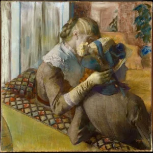 Edgar Degas At the Milliner S Poster 1882 V2 Wall Art Painting