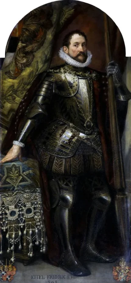 Gustav Klimt Portrait of Eitel Friedrich VII Count of Hohenzollern Hechingen Poster 1907 Wall Art Symbolist Painting