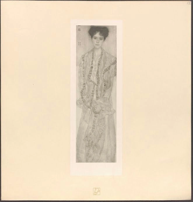 281_female-portrait-after-gustav-klimt-plate-12-the-work-of-gustav-klimt-gustav-klim Gustav Klimt Female Portrait After (No. 281) Poster 1915 Wall Art Symbolist Painting - Image 1