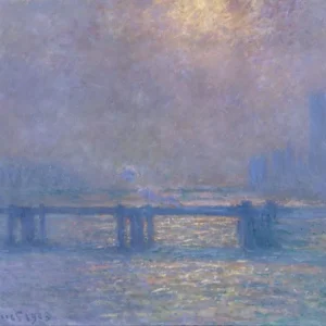 Claude Monet Charing Cross Bridge The Thames Poster 1903 Wall Art Painting
