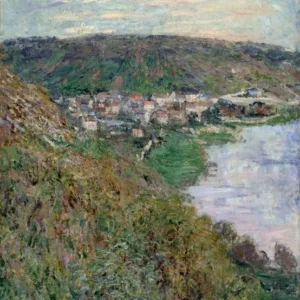 Claude Monet View of Vetheuil II Poster 1901 Wall Art Painting