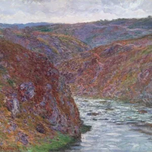 Claude Monet Valley of the Creuse Gray Day Poster 1889 Wall Art Painting