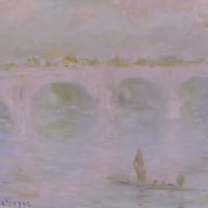 Claude Monet Waterloo Bridge in London Final Poster 1902 Wall Art Painting