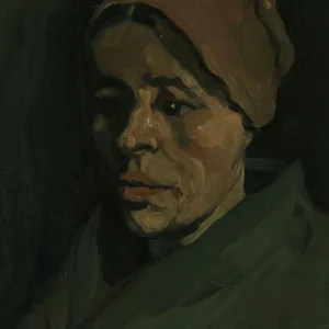 Vincent van Gogh Head of a Woman Poster 1885 V7 Wall Art Painting