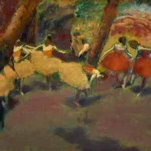 Edgar Degas Before the Performance Poster 1895 Wall Art Painting