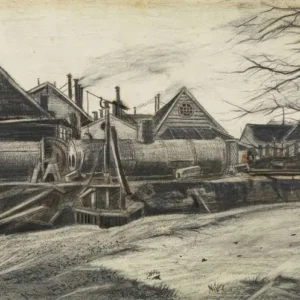 Vincent van Gogh Factory in the Hague Poster 1882 Wall Art Painting