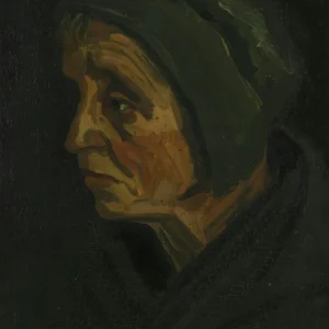 Vincent van Gogh Head of a Woman Poster 1885 V9 Wall Art Painting