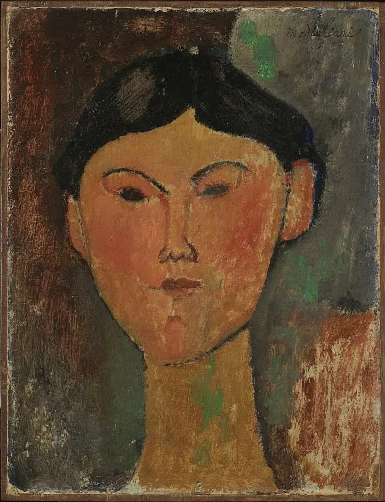 Amedeo Modigliani Beatrice Hastings Poster 1916 V2 Wall Art Painting
