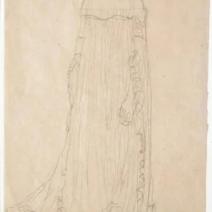 Gustav Klimt Adele Bloch Bauer Standing Facing Forward Poster 1907 Wall Art Golden Painting