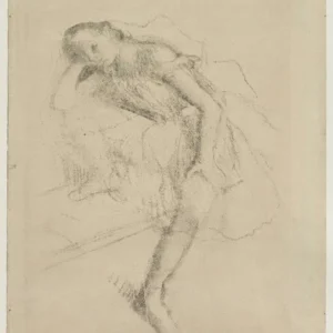 Edgar Degas Dancer at Rest Poster 1882 Wall Art Painting
