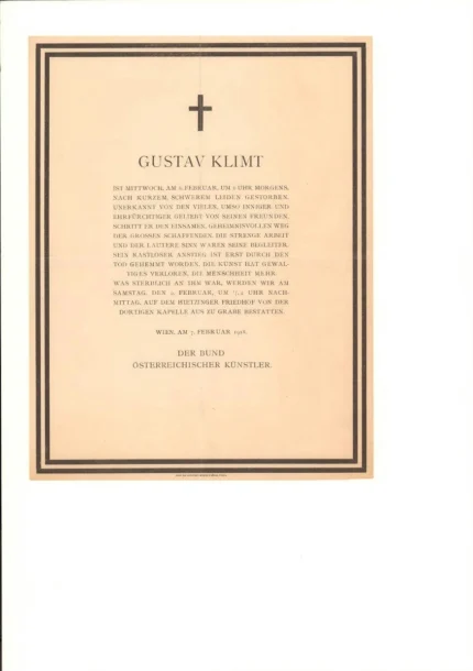 Gustav Klimt Message to Poster 1910 Wall Art Symbolist Painting