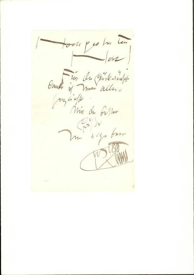 495_letter-from-gustav-klimt-in-vienna-to-hermann-eissler-gustav-klimt Gustav Klimt Letter from (No. 495) Poster 1902 Wall Art Symbolist Painting - Image 1