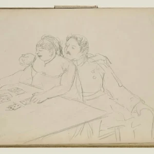 Edgar Degas Brothel Scene Poster 1879 V3 Wall Art Painting