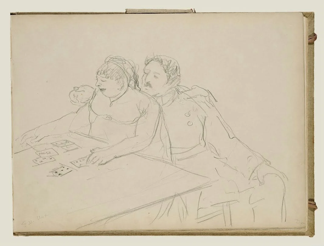 Edgar Degas Brothel Scene Poster 1879 V3 Wall Art Painting