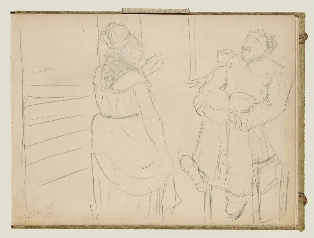 Edgar Degas Brothel Scene Poster 1879 V4 Wall Art Painting