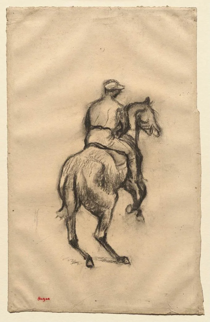 Edgar Degas The Jockey Poster 1882 Wall Art Painting