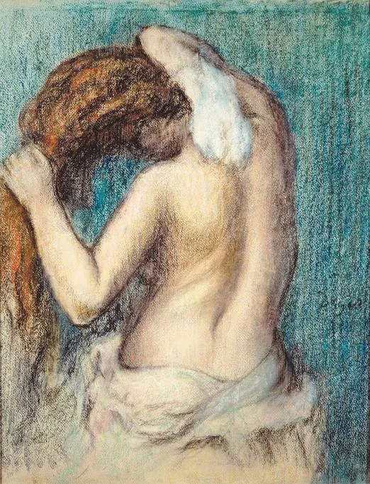Edgar Degas Mujer Que Se Seca Poster 1880 Wall Art Painting
