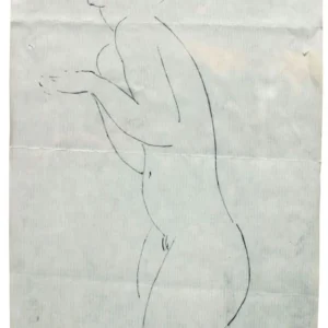 Amedeo Modigliani Nude Poster 1917 V2 Wall Art Painting