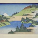 Katsushika Hokusai (Artist) Hakone Lake in Sagami Province (Japanese 1830s Poster 1849 Wall Art Painting
