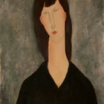 Amedeo Modigliani Buste de Femme Busto de Mujer Poster 1917 Wall Art Painting