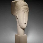 Amedeo Modigliani Head Poster 1913 Wall Art Painting