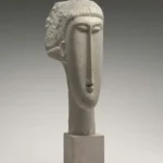 Amedeo Modigliani Head of a Woman C Poster 1911 Wall Art Painting