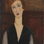 Amedeo Modigliani Portrait of a Woman C Poster 1920 Wall Art Painting