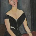 Amedeo Modigliani Madame G. van Muyden Poster 1917 Wall Art Painting