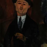 Amedeo Modigliani Paul Guillaume Novo Pilota Poster 1915 Wall Art Painting
