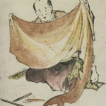 Katsushika Hokusai A Cloth Merchant Poster 1849 Wall Art Painting