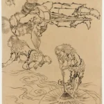 Katsushika Hokusai Legendary Beings Poster 1849 Wall Art Painting