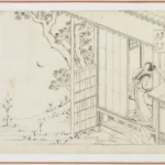 Katsushika Hokusai One Hundred Poets One Verse Each As Explained by the Nurse Monk Shun'e 1830s Poster Wall Art Painting