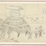 Katsushika Hokusai Preparatory Drawing for a Print in the Hyakunin Isshu Uba Ga Etoki 1830s Poster Wall Art Painting