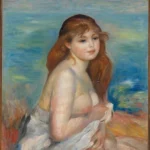 Pierre-Auguste Renoir After the Bath (Etter badet) Poster 1886 Wall Art Painting